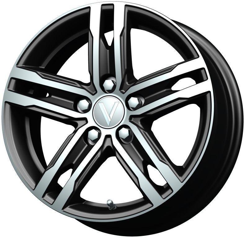 Вектор В178 6x15/5x100 D57.1 ET38 4 диска черный, серебристый купить,NaN