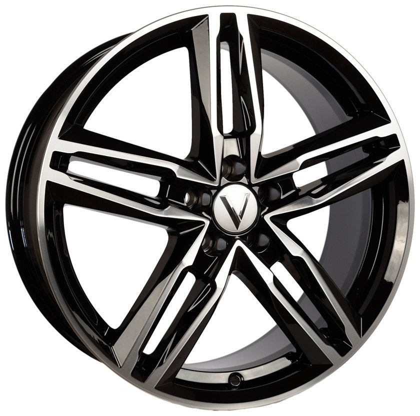 Вектор B140 7.5x18/5x115 D70.2 ET40 черный, серебристый купить,NaN