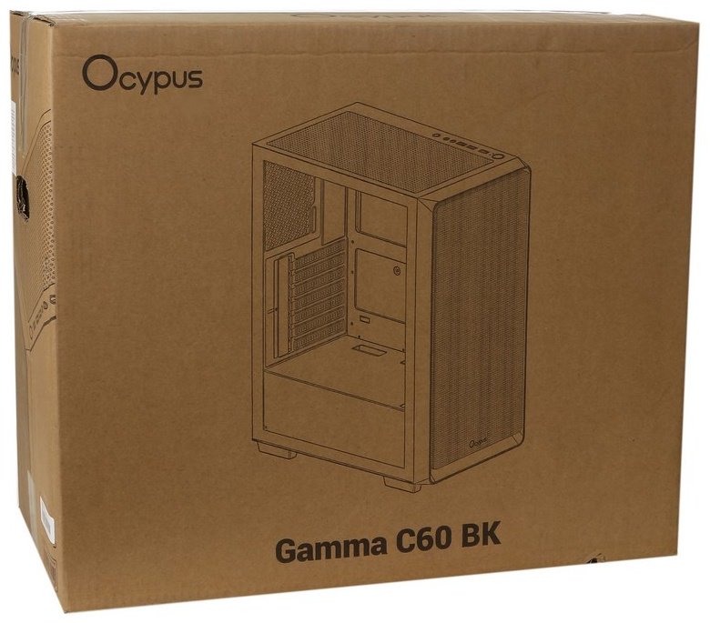 Корпус Ocypus Gamma C60 BK (GAMMA-C60-BKG000XX-GL) черный купить,16457