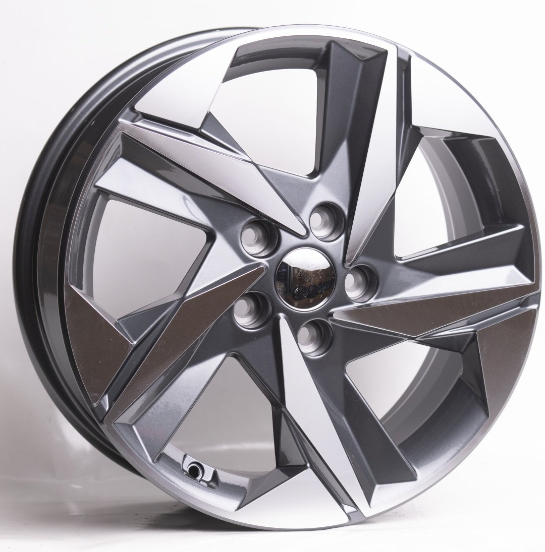 Kipardo L5216 7x17/5x114.3 D67.1 ET46 4 диска черный, серебристый купить,NaN