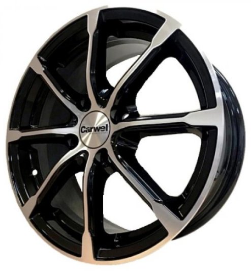 Carwel Бета 114 6x15/4x100 D54.1 ET45 4 диска черный, серебристый купить,NaN