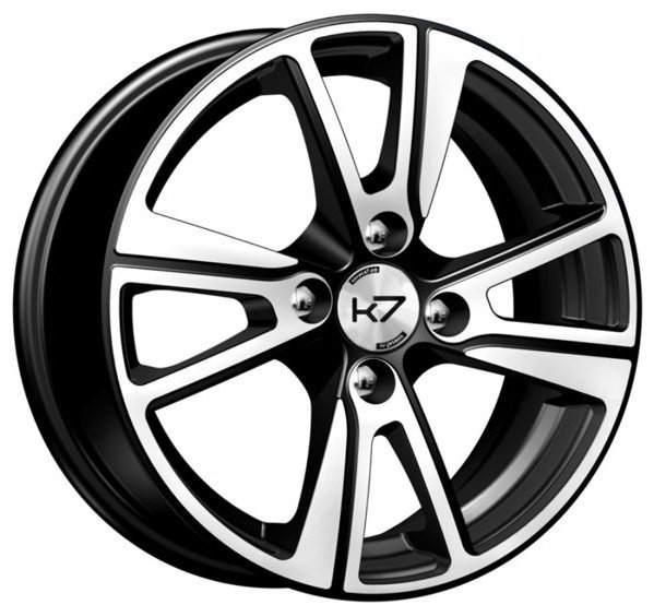 K-7 K-27 5.5x14/4x100 D67.1 ET38 черный, серебристый купить,NaN