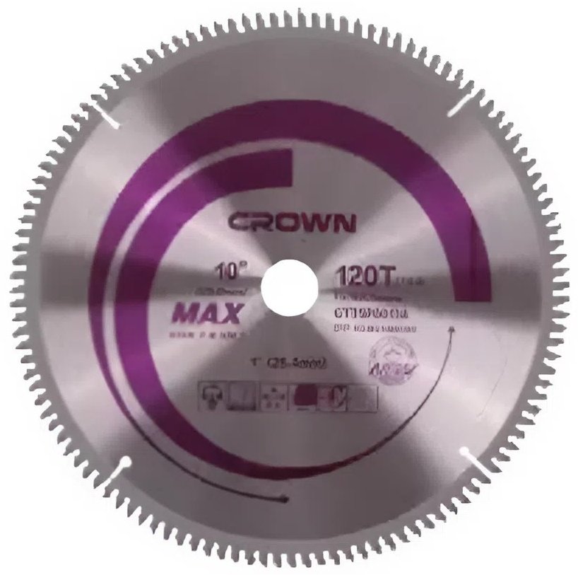 Пильный диск по дереву CROWN CTTSP0013A, 254x25.4 мм, 120Т купить,NaN