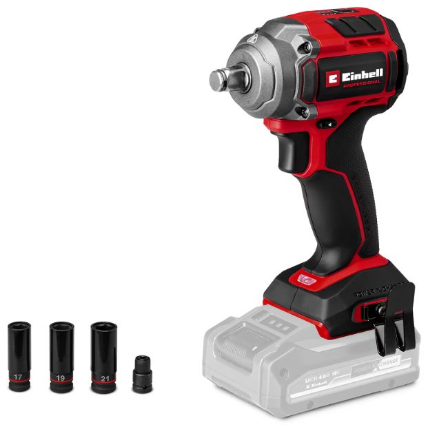 Комбо: Аккум. Гайковерт TP-CW 18/350-C Li BL + Шуруповерт 80Нм + Биты + ЗУ + 2 аккум. 18V 4,0Ah EINHELL (907440622) купить,NaN