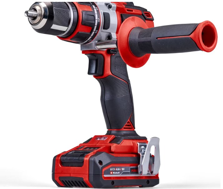 Комбо: Аккум. Гайковерт TP-CW 18/350-C Li BL + Шуруповерт 80Нм + Биты + ЗУ + 2 аккум. 18V 4,0Ah EINHELL (907440622) купить,NaN
