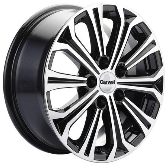 Carwel Кизи 6x15/4x100 D54.1 ET46 4 диска черный, серебристый купить,NaN