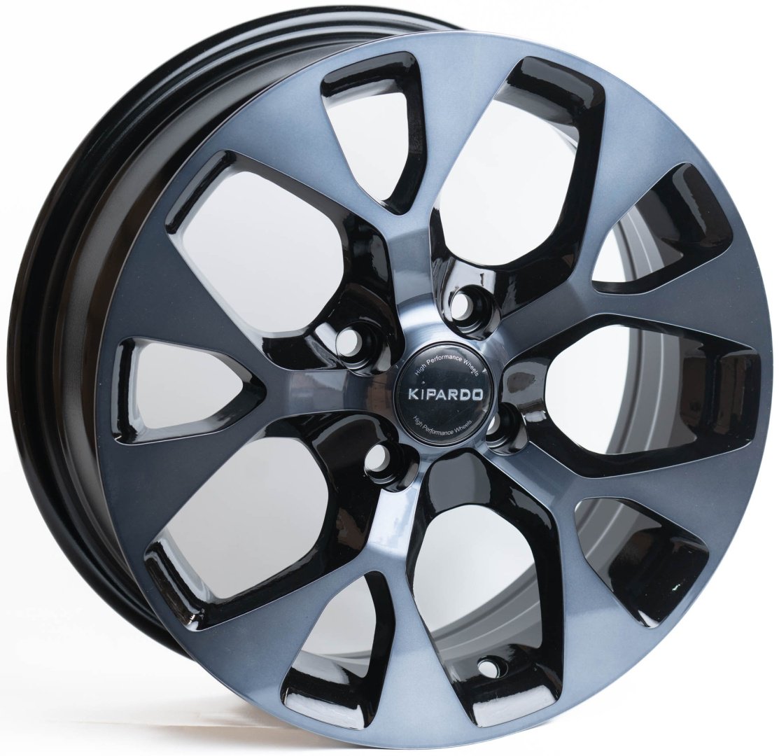 Kipardo 35212 6x15/4x100 D60.1 ET40 4 диска черный, синий купить,NaN