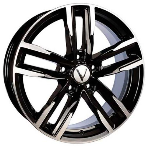 Вектор B213 7x17/5x114.3 D67.1 ET51 4 диска черный, серебристый купить,NaN