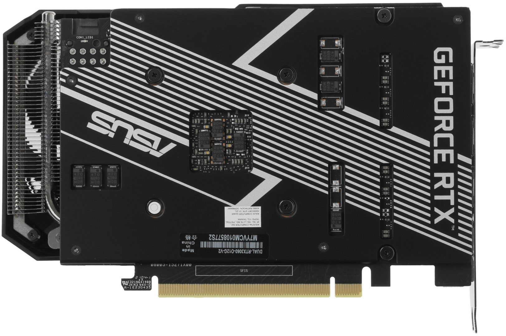 Видеокарта ASUS GeForce RTX 3060 DUAL OC LHR DUAL-RTX3060-O12G-V2 12 ГБ
