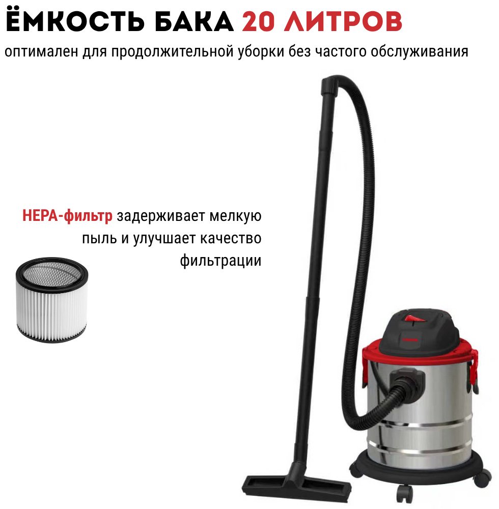 Строительный пылесос CROWN CT42111 CROWN купить,NaN