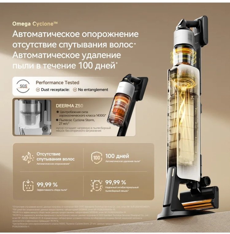 Пылесос Deerma Z50 черный, белый купить,NaN
