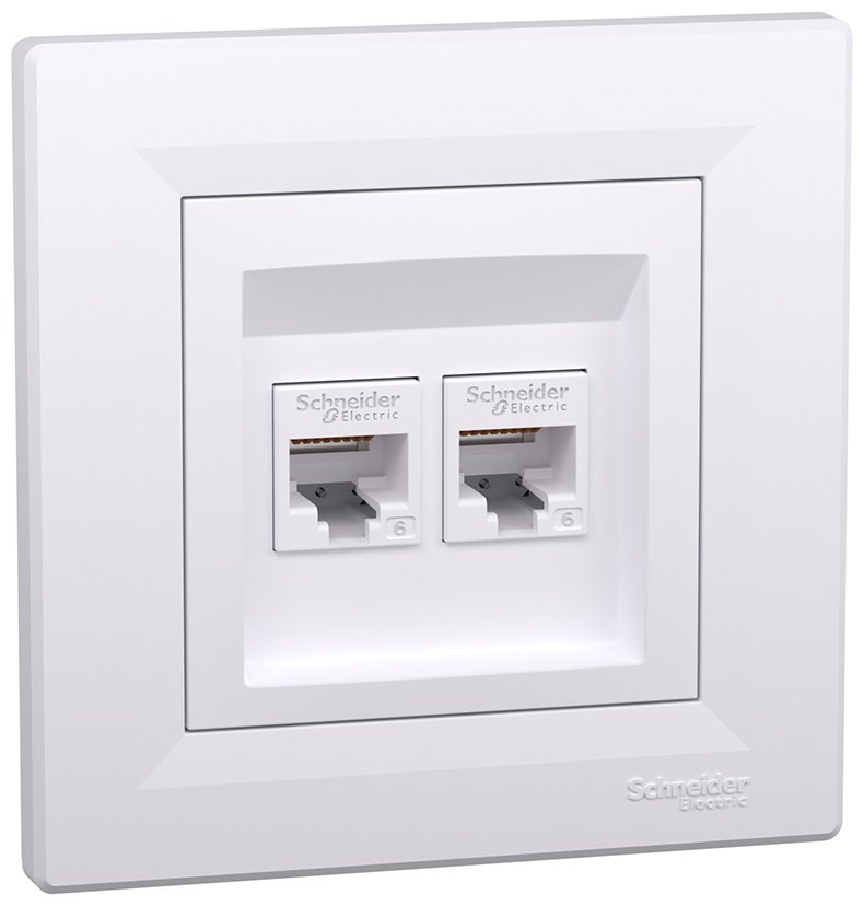 Компьютерная розетка (RJ45) Schneider Electric EPH4800121, белый купить,NaN