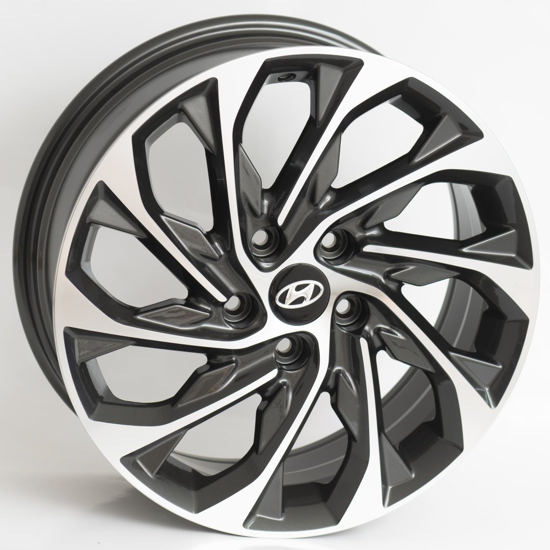 Kipardo R682 7x17/5x114.3 D67.1 ET53 4 диска черный, серебристый купить,NaN
