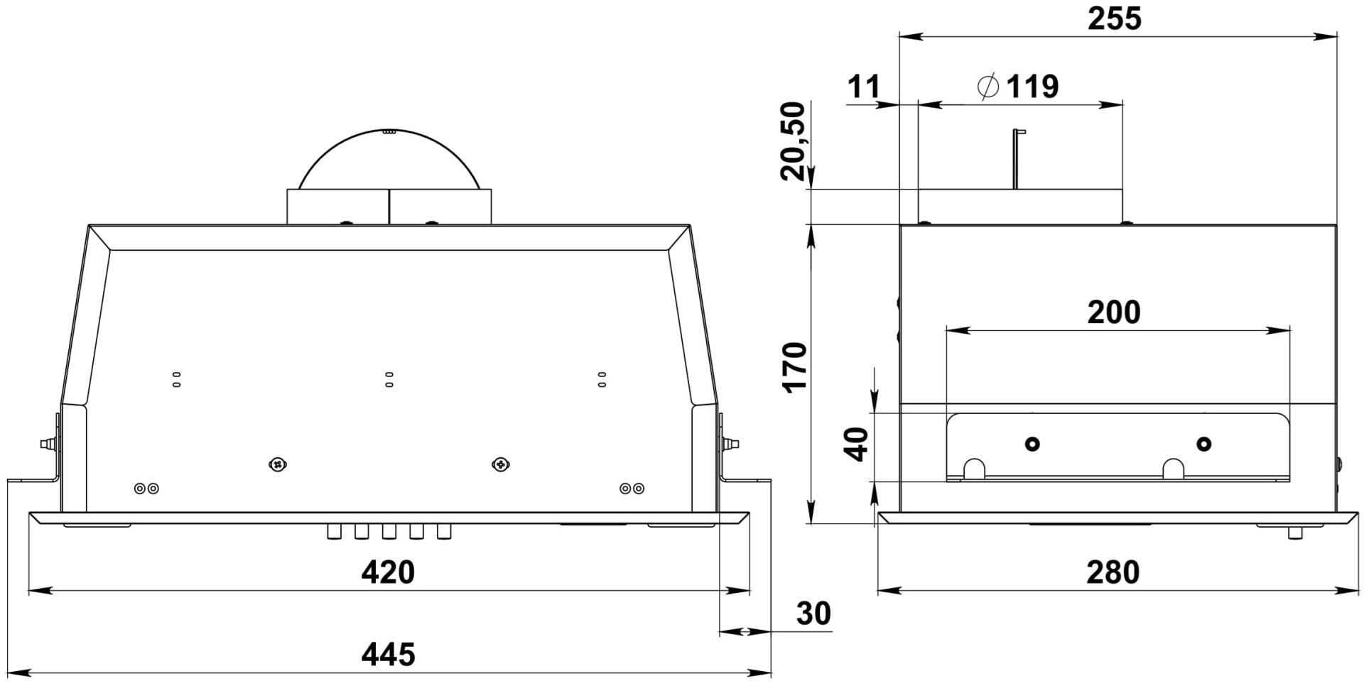 Вытяжка Dessus DH-452S серый купить,NaN
