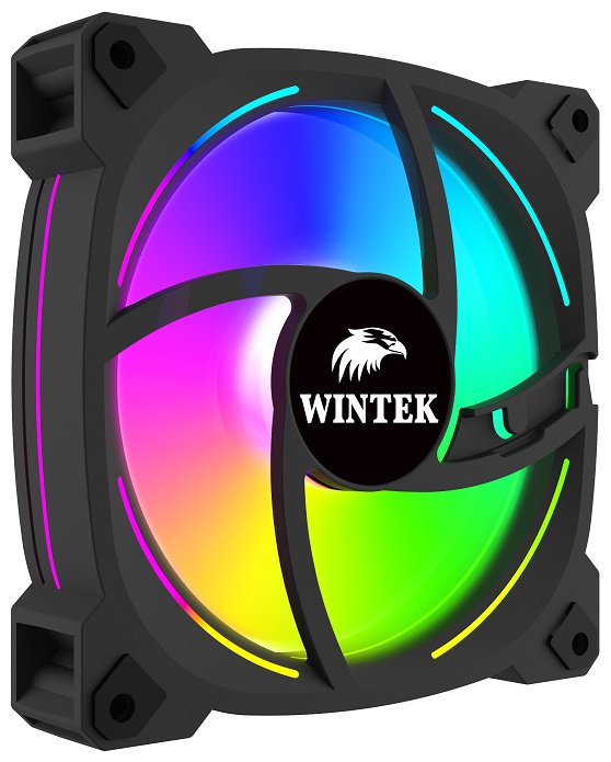 Кулер для корпуса Wintek SX-F214-B-12 RGB MAIN черный купить,3250