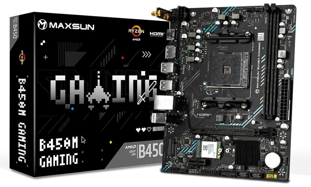 Материнская плата MAXSUN MS-B450M GAMING WIFI купить,NaN