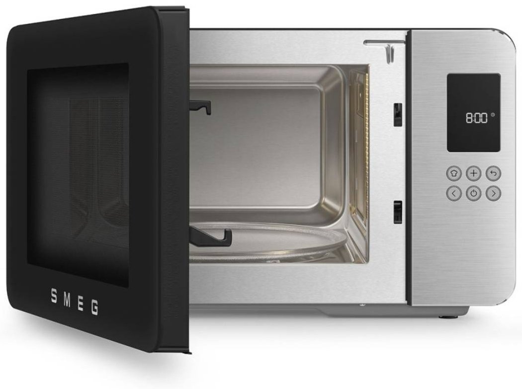 Микроволновая печь Smeg MOC01BLMEU черный, серебристый купить,NaN