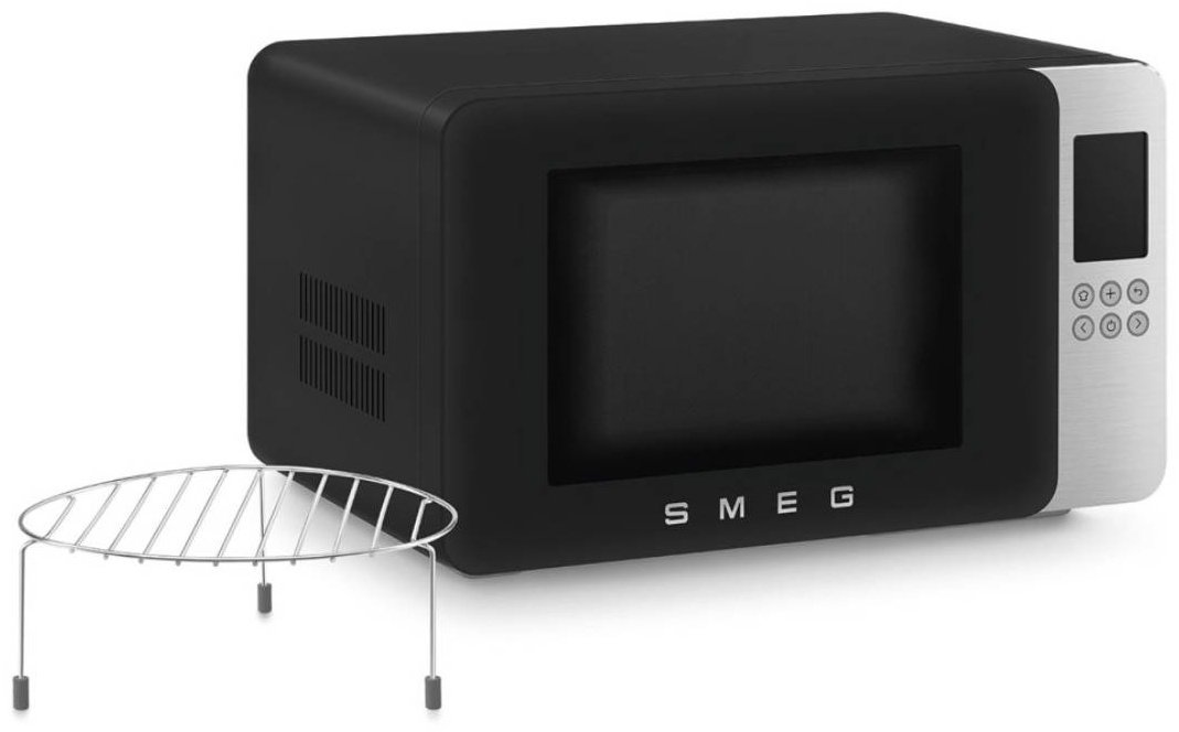Микроволновая печь Smeg MOC01BLMEU черный, серебристый купить,NaN