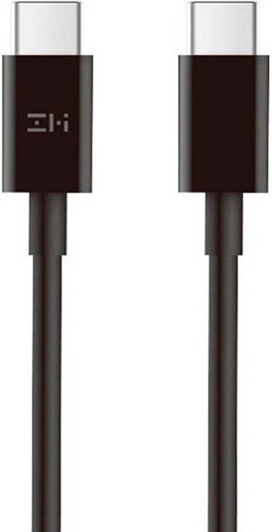 Кабель ZMI USB TypeC (F), USB TypeC (M), 1.5 м, AL301 черный