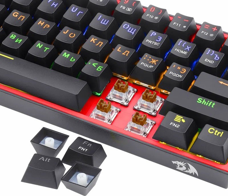 Клавиатура Redragon Fizz 70671 черный купить,17950