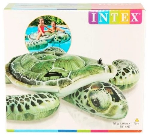 Игрушка-наездник для детей Intex кол-во мест: 1, зеленый