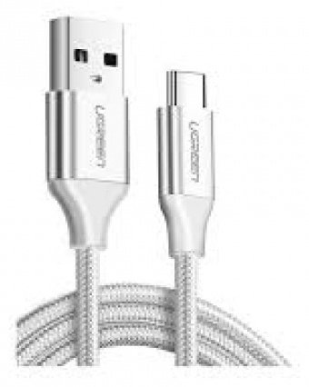 Кабель Ugreen USB 2.0 (M), USB TypeC (M), 0.25 м, 60129 серый