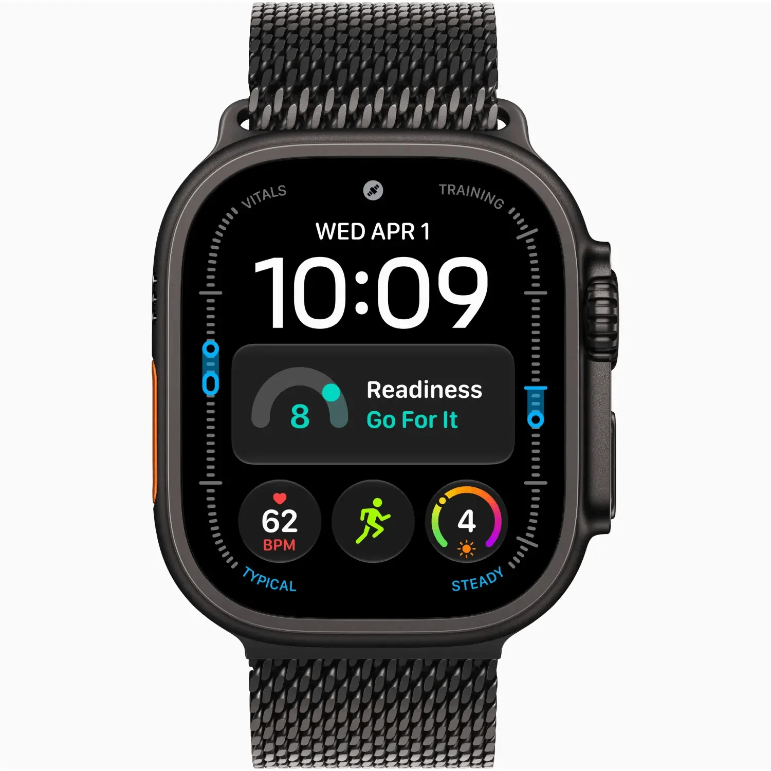 Смарт-часы Apple Watch Ultra 4 GPS + Cellular 49mm M Black Titanium Case with Black Titanium Milanese Loop MJAV4QI/A купить,NaN