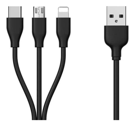 Кабель Moxom 3 in 1 MX-CB13 Lighning/MicroUSB/Type-C купить,NaN