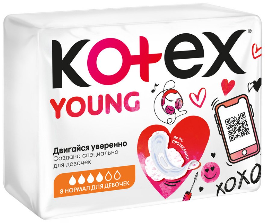 Kotex прокладки Young 8 шт купить,NaN