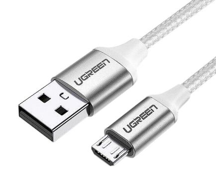 Кабель Ugreen USB 2.0 (M), micro-USB 2.0 (M), 1,5 м, US290 60152 белый купить,NaN