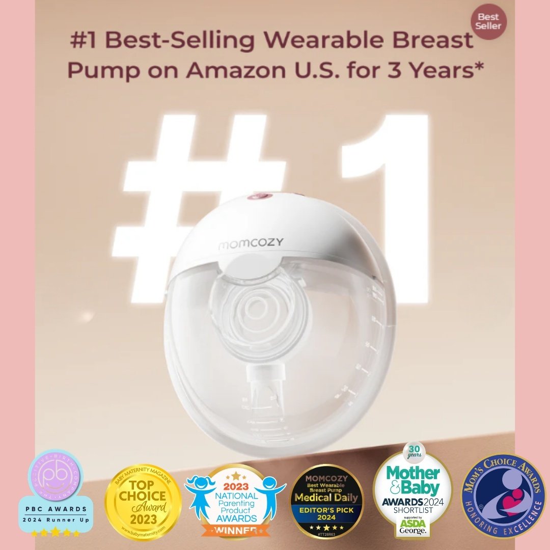 Молокоотсос Momcozy M5, электрический, одинарный, носимый, hands-free, красный купить,NaN