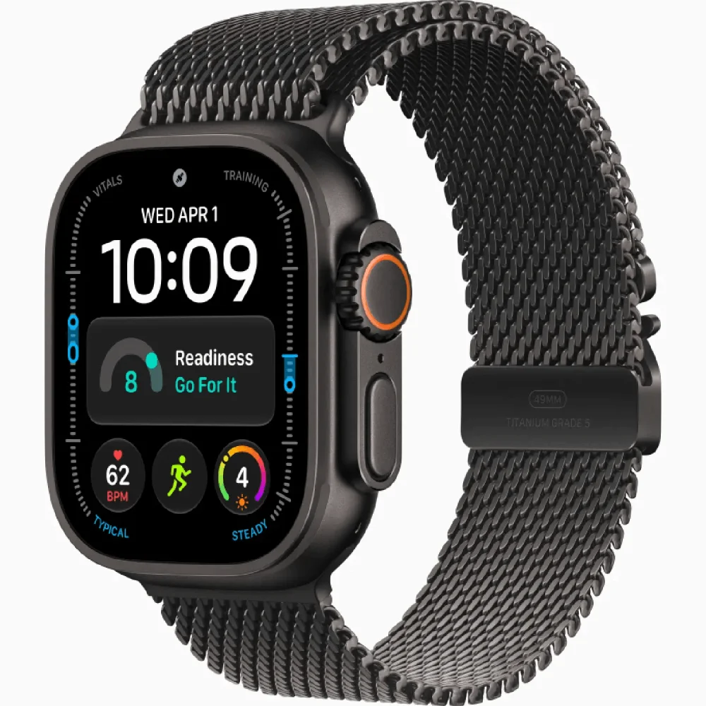 Смарт-часы Apple Watch Ultra 4 GPS + Cellular 49mm M Black Titanium Case with Black Titanium Milanese Loop MJAV4QI/A купить,NaN