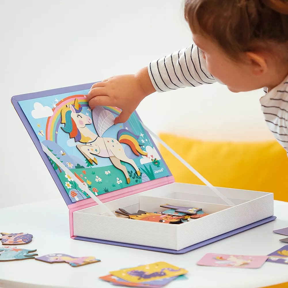 Магнитная игра Janod Магнитикбук Единорог купить,NaN