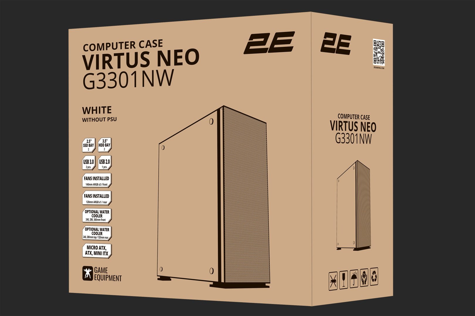 Корпус 2E Корпус 2E Gaming Virtus Neo G3301NW белый - ForteMarket Корпус 2E Корпус 2E Gaming Virtus Neo G3301NW белый купить,31500