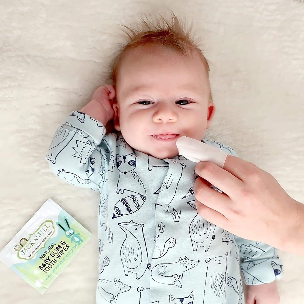 Jack NJill Natural Baby Gum Tooth Wipes салфетки для чистки молочных зубов экстра-мягкая 25 шт купить,NaN