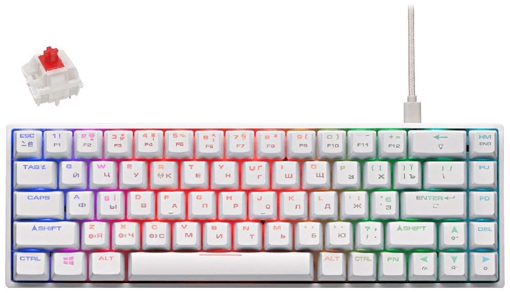 Клавиатура 2E Gaming KG380 белый купить,35650