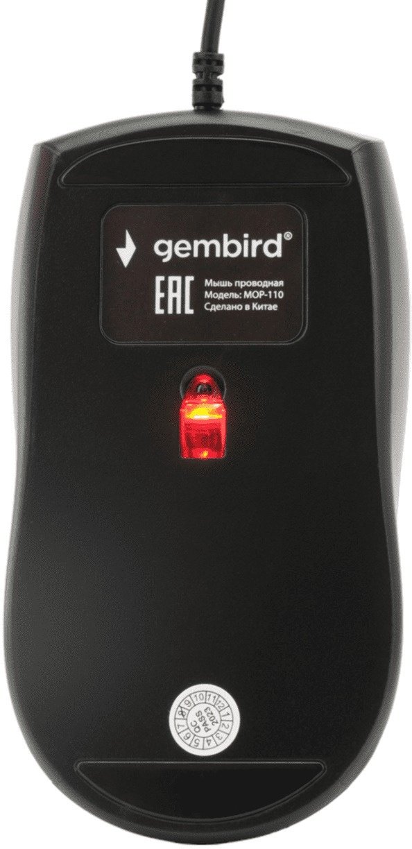 Мышь Gembird MOP-110 Black черный купить,3690