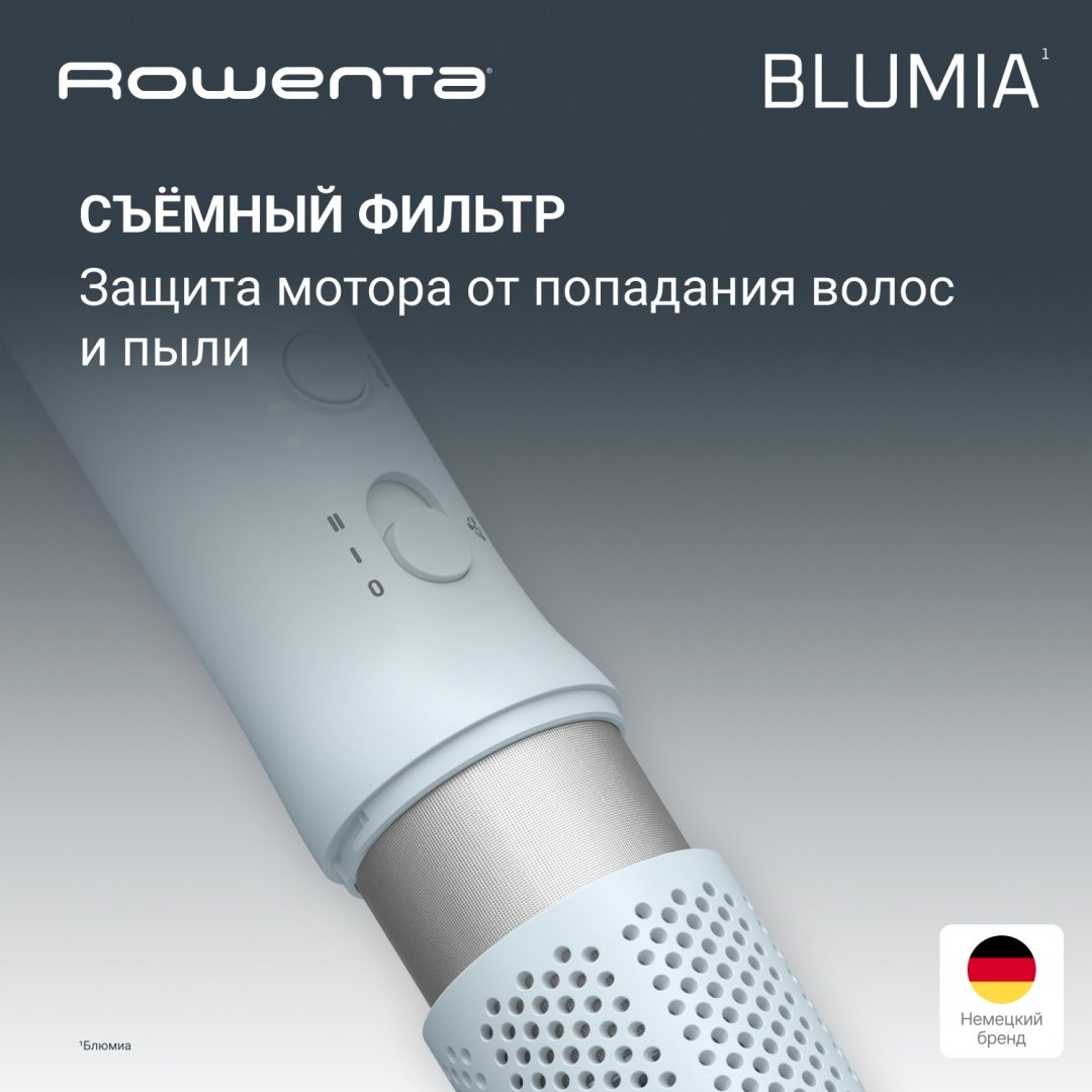 Rowenta Blumia HY5N10E0 компактный фен голубой купить,41990