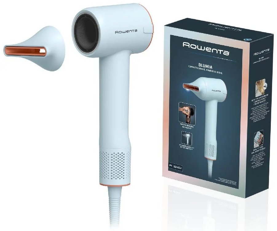 Rowenta Blumia HY5N10E0 компактный фен голубой купить,41990