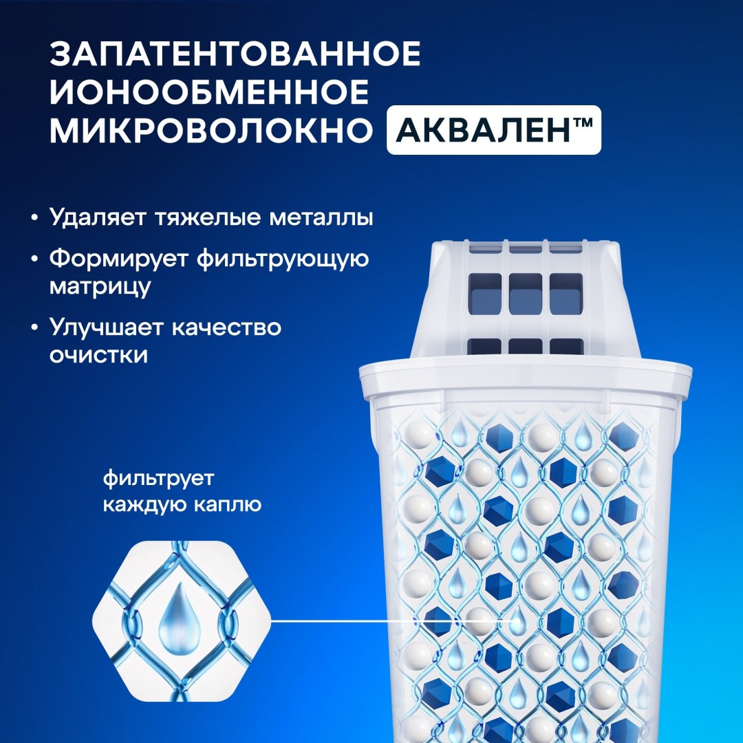 Фильтр-кувшин для воды Аквафор Лион (чёрный), 3,8 л. купить,7600