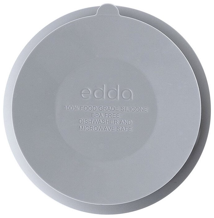 Миска edda 400 мл, силикон, серый купить,NaN