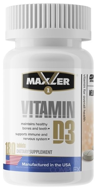 Maxler Vitamin D3 таблетки 180 шт - ForteMarket Maxler Vitamin D3 таблетки 180 шт купить,6000