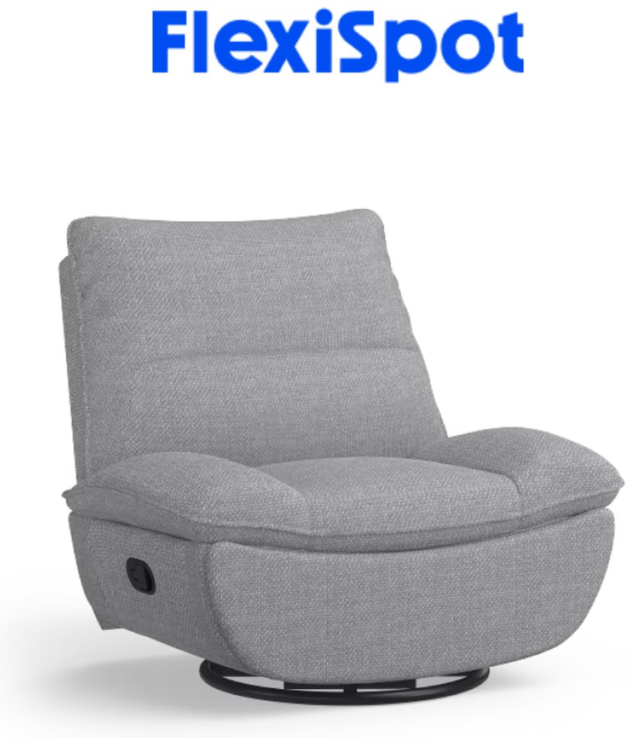 Кресло-реклайнер FLEXISPOT XC6F-G , обивка лен, серый купить,NaN