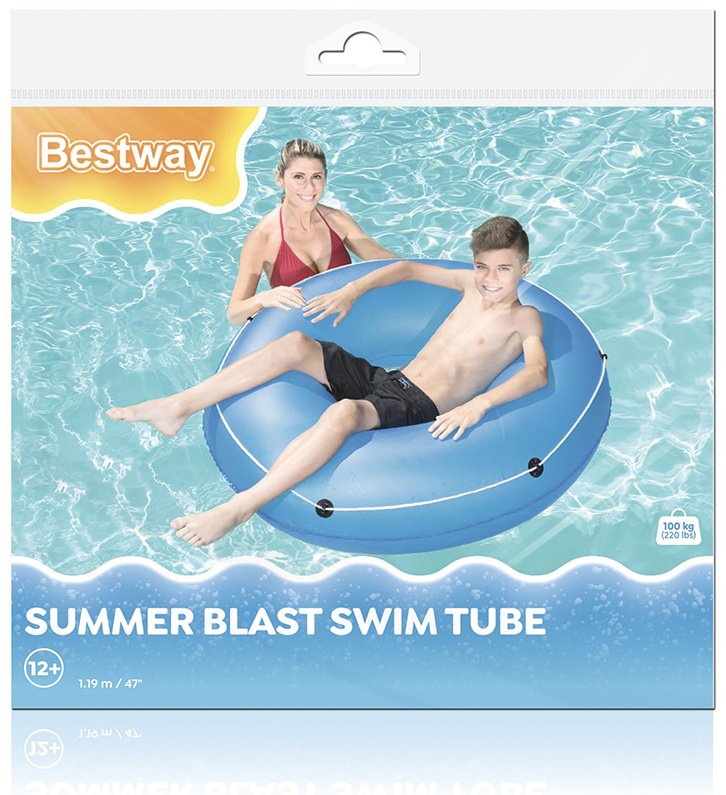 Круг для подростков Bestway кол-во мест: 1, синий, оранжевый купить,NaN