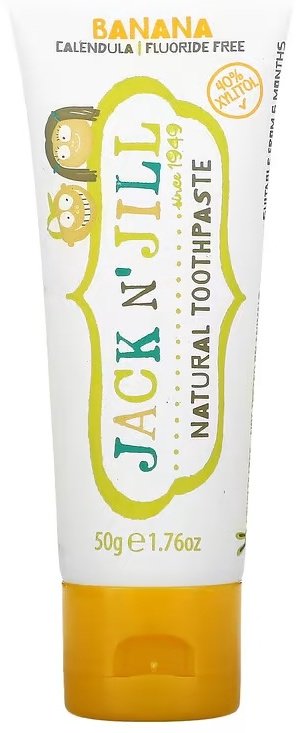Jack NJill зубная паста детская Natural Banana Calendula 50 г купить,NaN