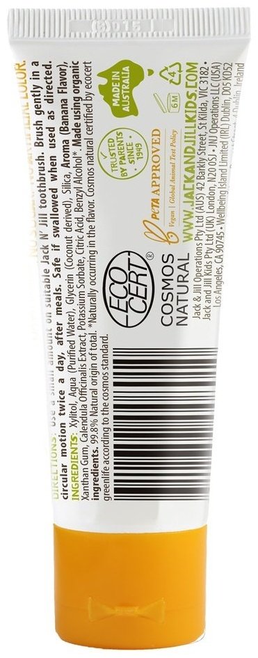 Jack NJill зубная паста детская Natural Banana Calendula 50 г купить,NaN