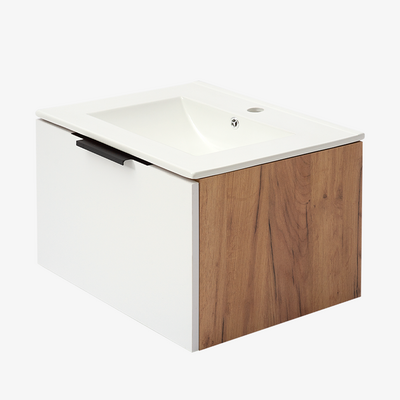 Тумба для ванной комнаты Daiva Casa Амалия 60x37.5x46 см бело-коричневая купить,NaN
