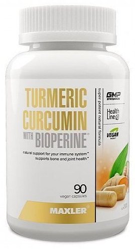 Maxler Curcumin Turmeric with Bioperine 90 капсул
