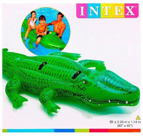 Игрушка-наездник для взрослых, для подростков Intex кол-во мест: 1, зеленый
