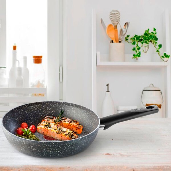 Сковорода Tefal Natural Cook 28 см с антипригарным покрытием, алюминий купить,16990